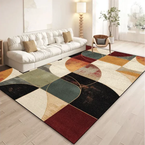 Abstract Geometry Carpet - Home Decoration Rug for Living Room & Corridor - CX004-Flannel 4 / 140x200cm 55x78.7in