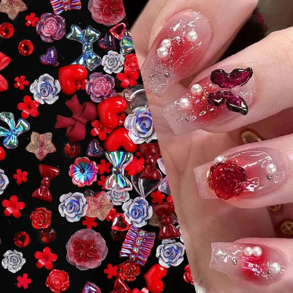 Acrylic Rhinestone Nail Accessories for Women's Fashion and Beauty Products - Himpall