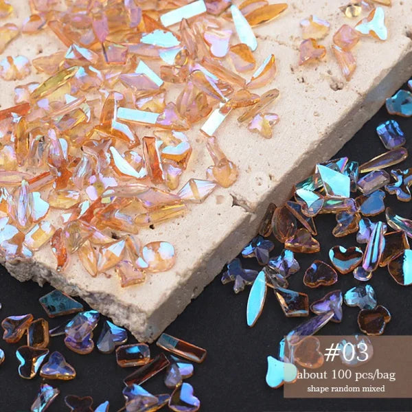 Acrylic Rhinestone Nail Accessories for Women's Fashion and Beauty Products - Himpall