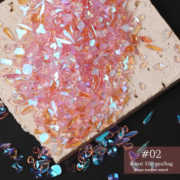 Acrylic Rhinestone Nail Accessories for Women's Fashion and Beauty Products - Himpall