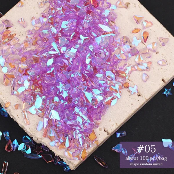 Acrylic Rhinestone Nail Accessories for Women's Fashion and Beauty Products - Himpall