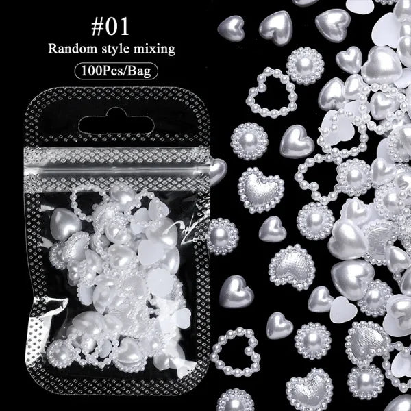 Acrylic Rhinestone Nail Accessories for Women's Fashion and Beauty Products - Himpall