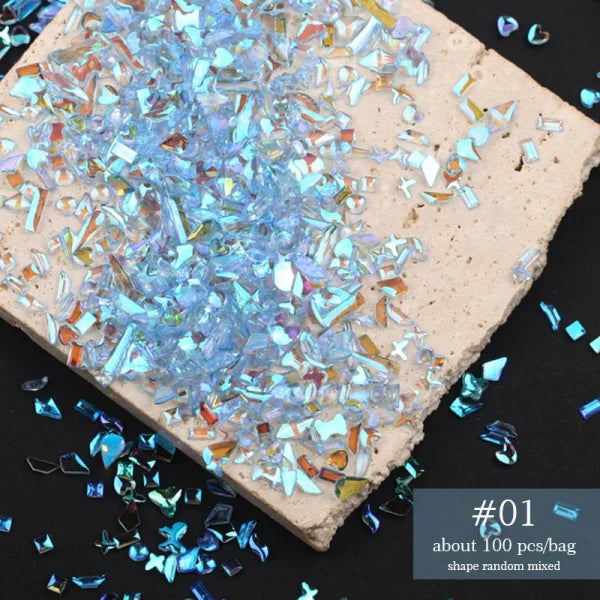 Acrylic Rhinestone Nail Accessories for Women's Fashion and Beauty Products - Himpall