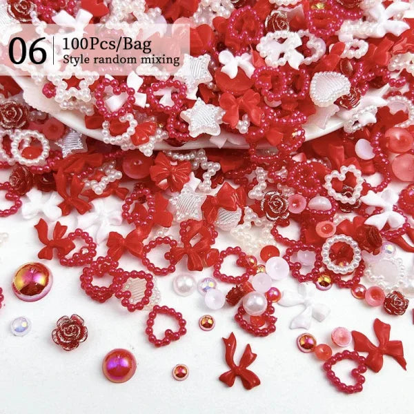 Acrylic Rhinestone Nail Accessories for Women's Fashion and Beauty Products - Himpall