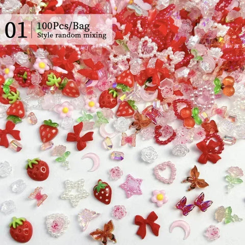 Acrylic Rhinestone Nail Accessories for Women's Fashion and Beauty Products - Himpall