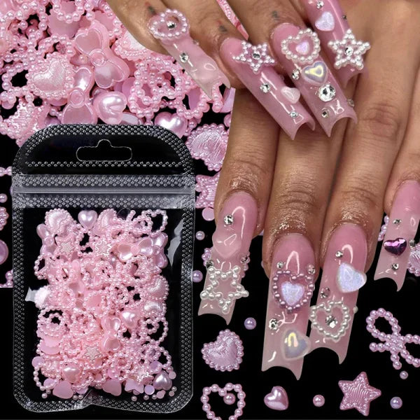 Acrylic Rhinestone Nail Accessories for Women's Fashion and Beauty Products - Himpall