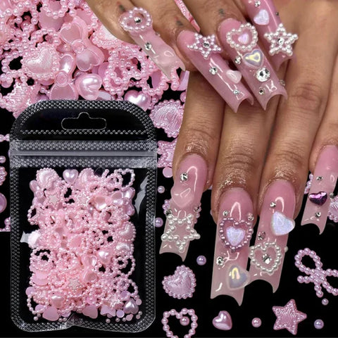 Acrylic Rhinestone Nail Accessories for Women's Fashion and Beauty Products - Himpall