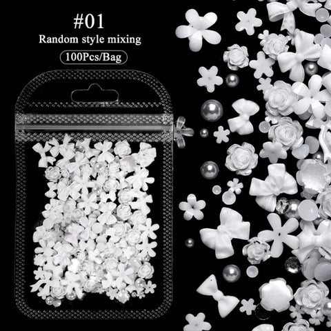 Acrylic Rhinestone Nail Accessories for Women's Fashion and Beauty Products - Himpall