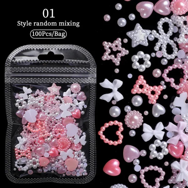 Acrylic Rhinestone Nail Accessories for Women's Fashion and Beauty Products - Himpall