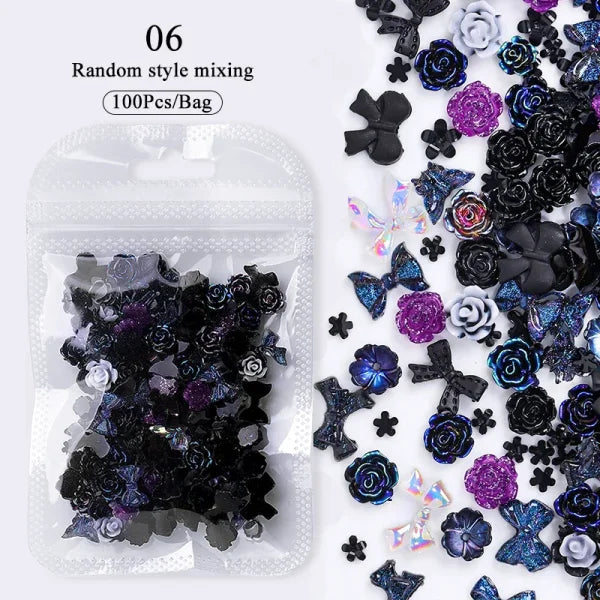 Acrylic Rhinestone Nail Accessories for Women's Fashion and Beauty Products - Himpall