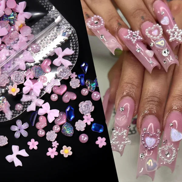 Acrylic Rhinestone Nail Decoration for Creative Application