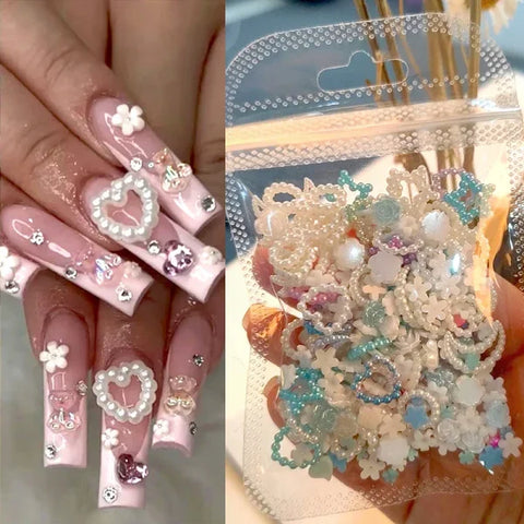 Acrylic Rhinestone Nail Decoration for Creative Application