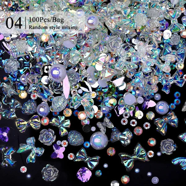 Acrylic Rhinestone Nail Decoration for Creative Application - A04