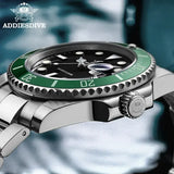 Addiesdive Stainless Steel Case Quartz Watch with Steel Band