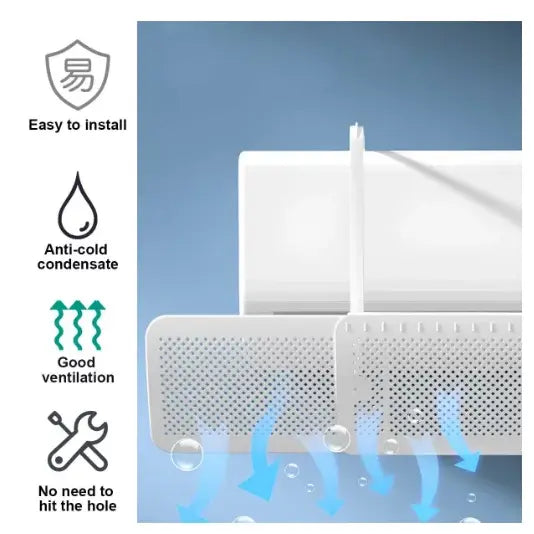 Adjustable Air Conditioning Cover Wind Deflector Windshield Air Conditioner Tools Air Baffle Shield Home Office