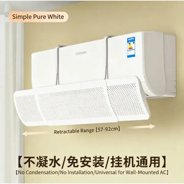 Adjustable Air Conditioning Cover Wind Deflector Windshield Air Conditioner Tools Air Baffle Shield Home Office