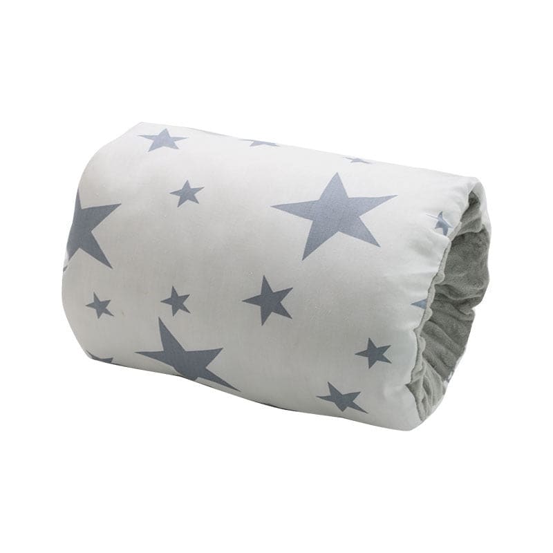 Adjustable Baby Cotton Nursing Arm Pillow - Washable Breastfeeding Cushion - Grey star / 25X23CM