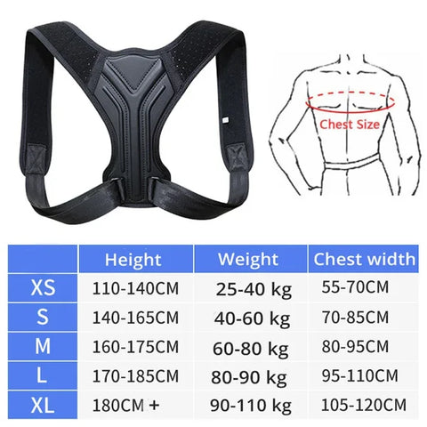 Adjustable Back Posture Corrector – Clavicle & Spine Support - Himpall