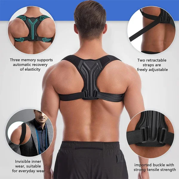 Adjustable Back Posture Corrector – Clavicle & Spine Support - Himpall