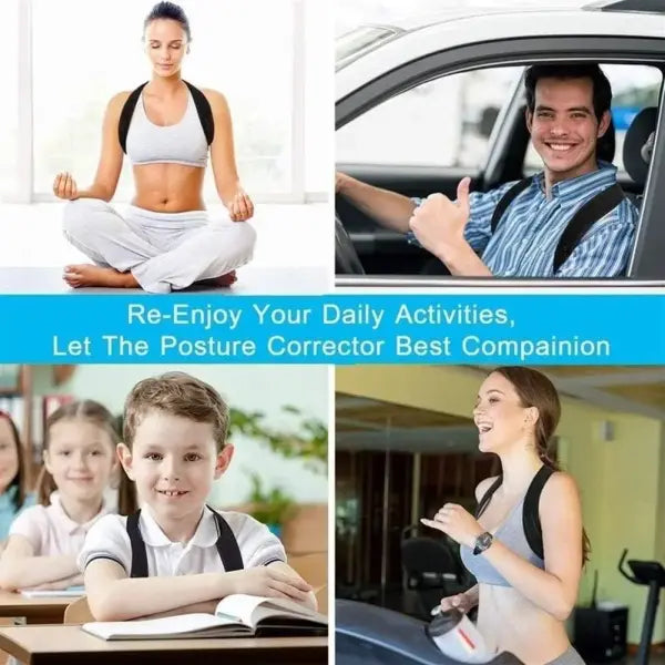 Adjustable Back Shoulder Posture Corrector Belt Clavicle Spine Support Reshape Your Body Home Office Sport Upper Back