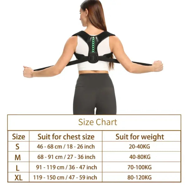 Adjustable Back Shoulder Posture Corrector Belt Clavicle Spine Support Reshape Your Body Home Office Sport Upper Back