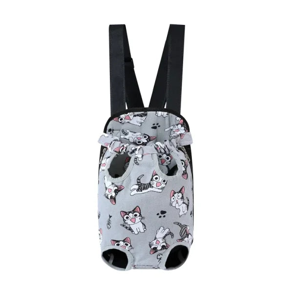 Adjustable Cat Carrier Backpack for Outdoor Travel and Hiking - Cat Canvas / XL-in 9kg
