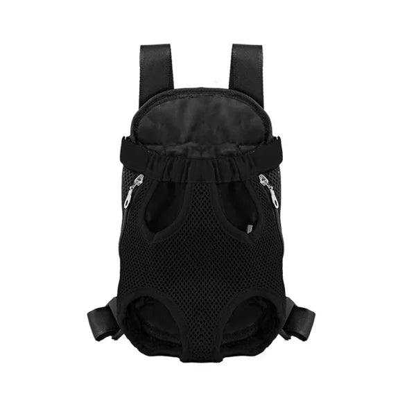Adjustable Cat Carrier Backpack for Outdoor Travel and Hiking - Black Grid / M-in 3.5kg