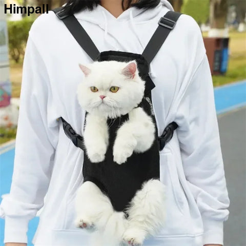 Adjustable Cat Carrier Backpack for Outdoor Travel and Hiking