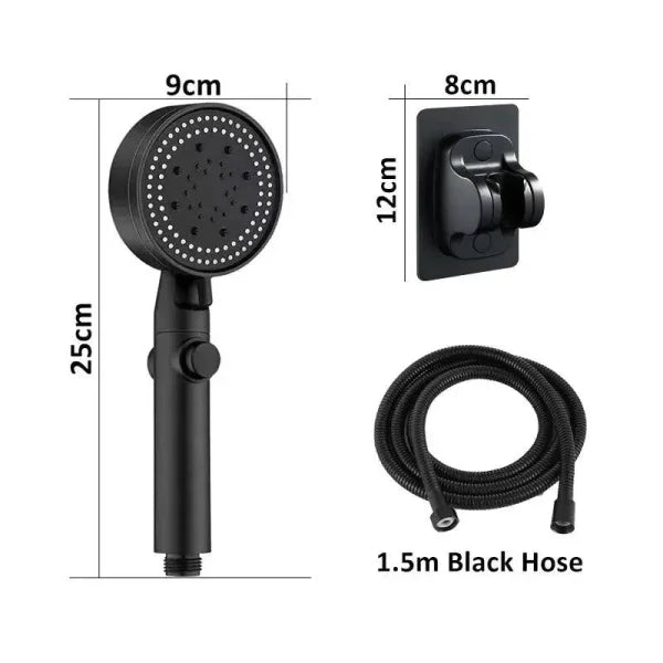 Adjustable Showerhead with 5 Mode High Pressure Water Saving Nozzle - Himpall