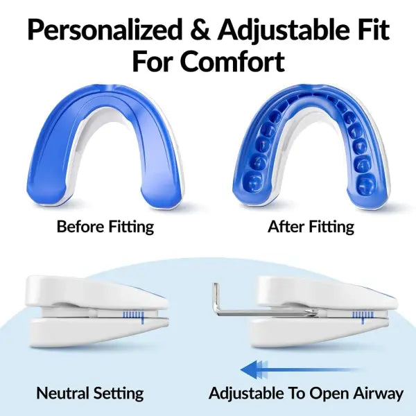 Adjustable Snoring Mouth Guard Clear Silicone Stop Snoring Device