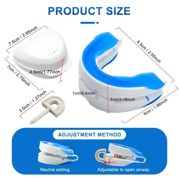 Adjustable Snoring Mouth Guard Clear Silicone Stop Snoring Device