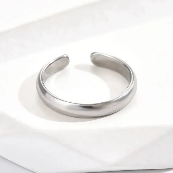 Adjustable Toe Rings Set in Stainless Steel with Star and Moon Design - Himpall