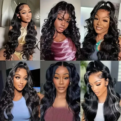 Admutty 360 HD Lace Front Wig – Pre-Plucked Glueless Body Wave Human Hair Wig for Women, 13x4/13x6 Transparent Full Lace - Himpall
