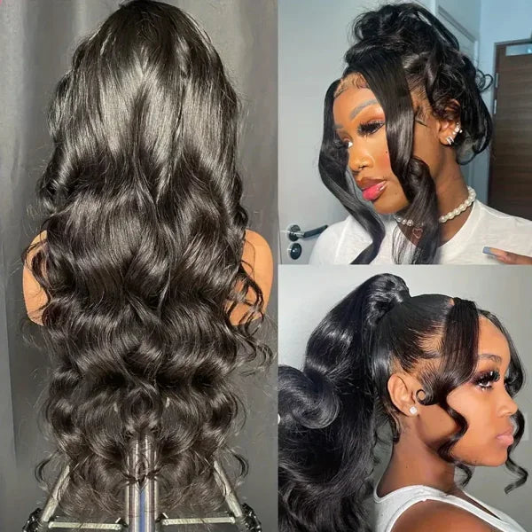 Admutty 360 HD Lace Front Wig – Pre-Plucked Glueless Body Wave Human Hair Wig for Women, 13x4/13x6 Transparent Full Lace - Himpall