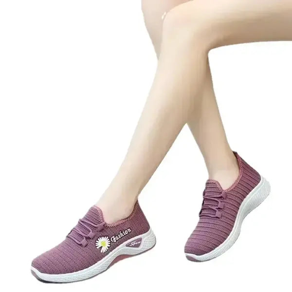 Adult sneakers women’s light running shoes net shoes comfortable soft soled sneakers women’s breathable casual single