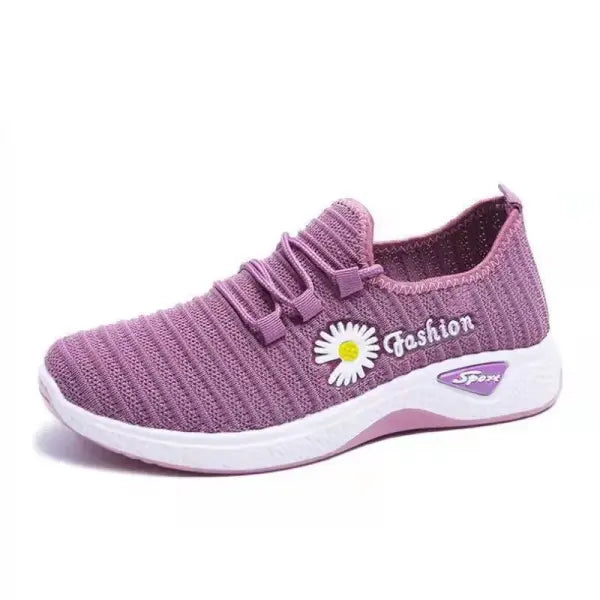 Women’s Ultra-Light Breathable Running Shoes: Soft-Soled Mesh Sneakers for Casual Wear - purple / 38