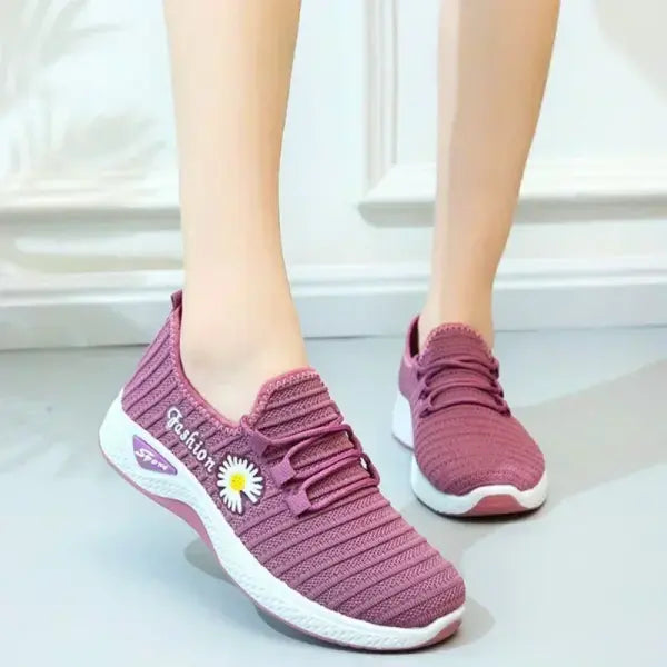 Adult sneakers women’s light running shoes net shoes comfortable soft soled sneakers women’s breathable casual single