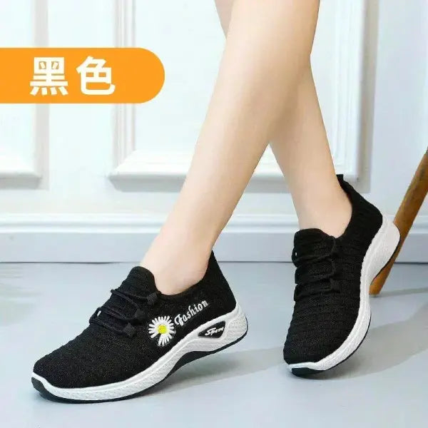 Adult sneakers women’s light running shoes net shoes comfortable soft soled sneakers women’s breathable casual single