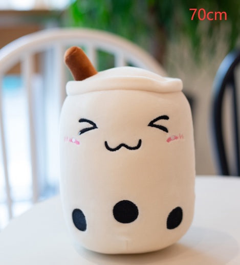Cute Fruit Drink Plush Doll and Stuffed Animal Hugging Pillow - White triangle eyes / 70cm