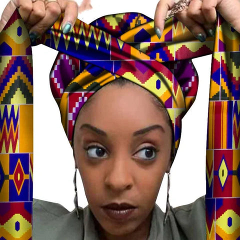 African printed hair accessories - 6color