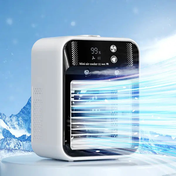 Air Conditioner Air Cooler Fan Water Cooling Fan Air Conditioning For Room Office Portable Air Conditioner Cars - Ivory