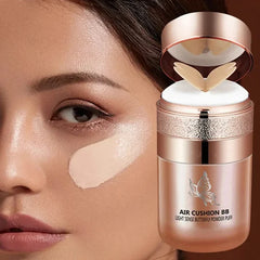 Air Cushion BB Cream with Butterfly Puff – Moisturizing, Concealer, Whitening & Oil-Control Foundation - Himpall