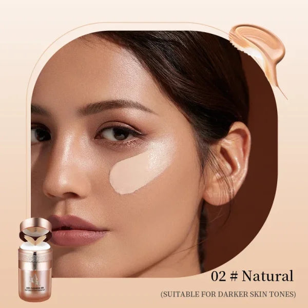 Air Cushion BB Cream with Butterfly Puff – Moisturizing, Concealer, Whitening & Oil-Control Foundation - Himpall
