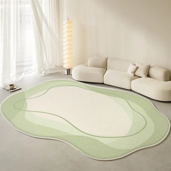 Alien Cream Style Rug - Premium Minimalist Decor for Living Room & Bedroom - CQR124 / 120X160CM (3.9X5.3FT