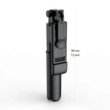 Selfie Stick Tripod with Wireless Remote Lightweight Plastic Portable Design