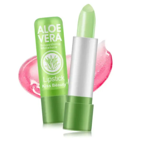 Aloe Vera Color-Changing Lipstick Long-Lasting Moisturizing Temperature-Activated Lip Balm Fade-Resistant Nourishing