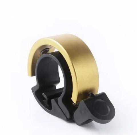 Aluminum Alloy Bicycle Bell for Children and Adults Universal Bike Horn - L Gold