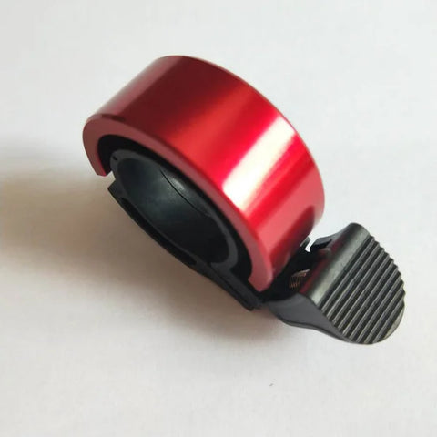 Aluminum Alloy Bicycle Bell for Children and Adults Universal Bike Horn - L Red