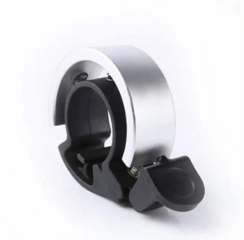 Aluminum Alloy Bicycle Bell for Children and Adults Universal Bike Horn - L Silver