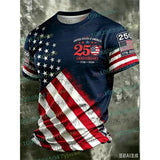 America 250th Anniversary TShirt True To Size Fit Patriotic USA Style - na528S3-094-ZKB-B / 6XL